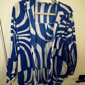 SNDYS Heather cotton shirt in blue